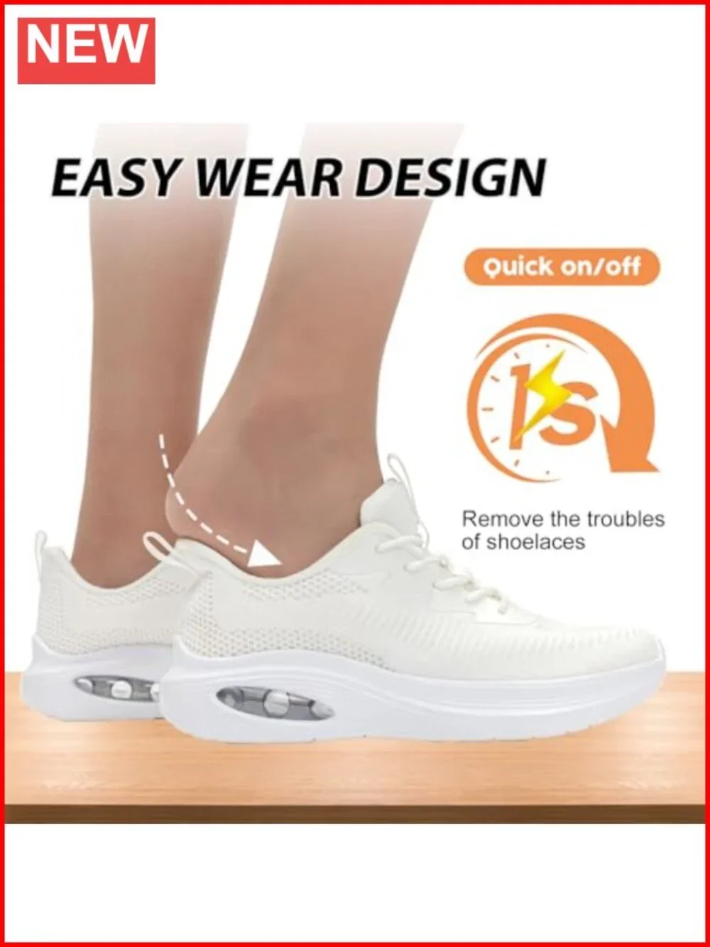Wide Toe Box Sneakers Air Cushion Running Shoes Extra Wide Width Arch Support